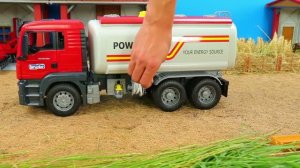 Самосвал привез груз! 🐴🚛 И другие Машинки-помощники Видео детям