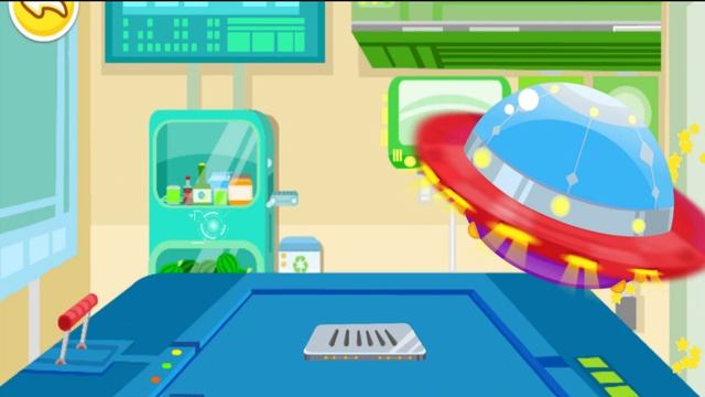 Игра "BabyBus. Космическая еда." Детская познавательная игра.