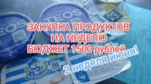 РАСПАКОВКА, ЗАКУПКА ПРОДУКТОВ НА НЕДЕЛЮ, бюджет 1500 рублей