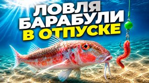 ЛОВЛЯ БАРАБУЛИ В КАБАРДИНКЕ. Рыбалка на море. Рокфишинг летом.