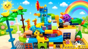 Мультики для детей. 😱 Динозавры и жирафы ЗАХВАТИЛИ зоопарк LEGO🦕🦒🌈 Смотреть Мультики для малышей