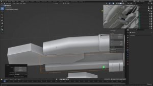 BLENDER Creating the Dune Ornithopter 32_Modeling section_Creating the front light details part 4