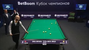 Бильярд.Финальные партии .. Д. Миронова (RUS) - Н. Ливада (RUS) Свободная пирамида