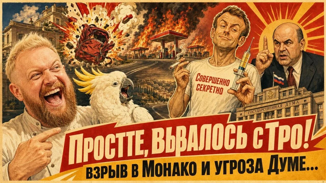 "Простите, вырвалось!"№454| Скрытые наркоманы в руководстве Франции, теракт в Монако, взрывы укроАЗС смотреть онлайн