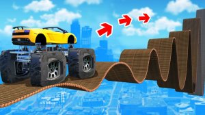 СМОЖЕТ ЛИ ТАЧКА ПРОЕХАТЬ ПО МОСТУ ИЗ БРЕВЕН В ГТА 5  - ЭКСПЕРИМЕНТ В GTA 5