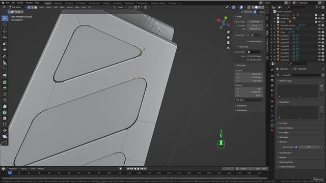 BLENDER Creating the Dune Ornithopter 36_Modeling section_Adding Bevel to the light and fixing смотреть онлайн