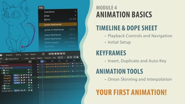 Blender-2D-Animation-Basics-for-Beginner_Media часть 4 смотреть онлайн
