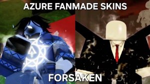 Победный геймплей с фан скинами Azure,— Forsaken (Roblox)