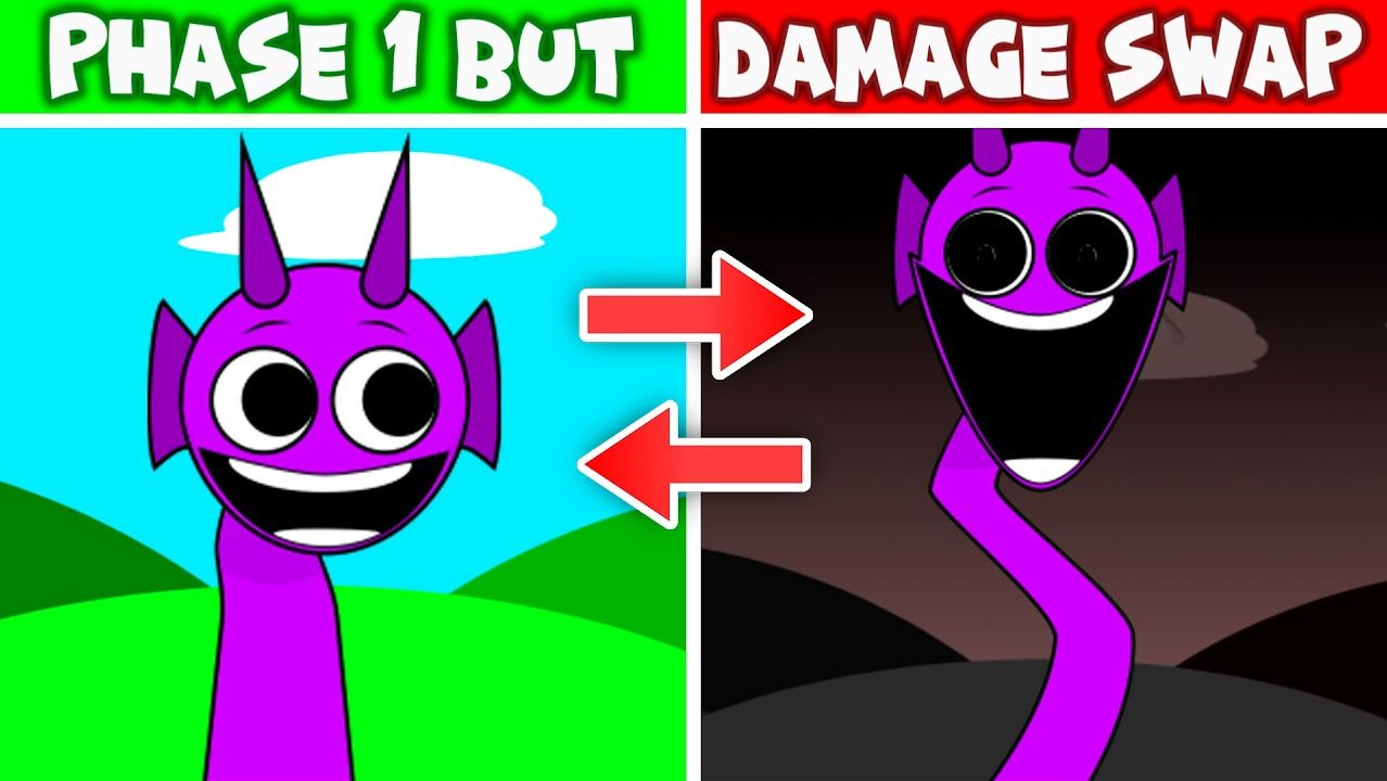 INCREDIBOX SPRUNKI: ФАЗА 1 НО DAMAGE SWAPPED 💥 VS ФАЗА 2.5 DEFINITIVE! 🔀⚡ смотреть онлайн
