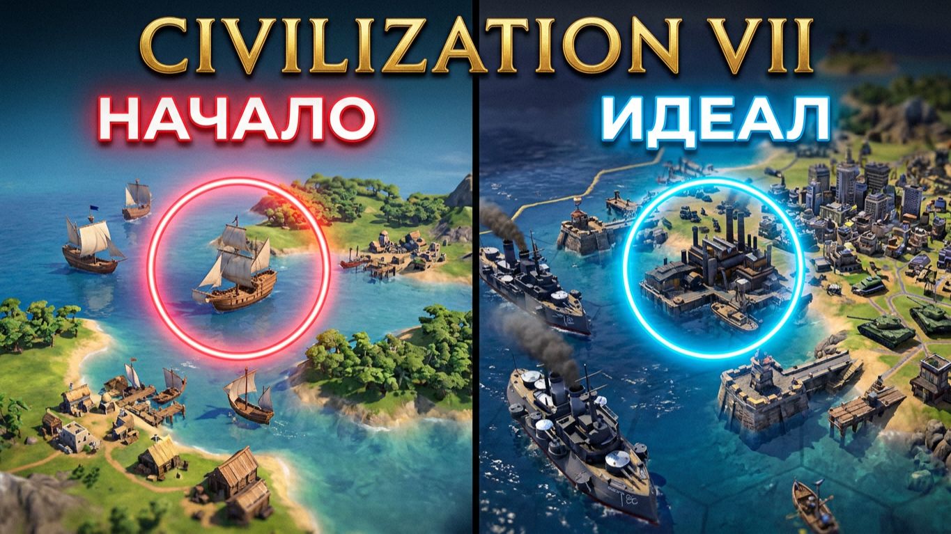 Civilization 7 (2025) - Строим большую китайскую стену Конфуция #4