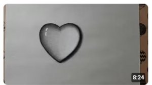 Как легко нарисовать сердце 3d карандашом: пошаговый урок для начинающих
