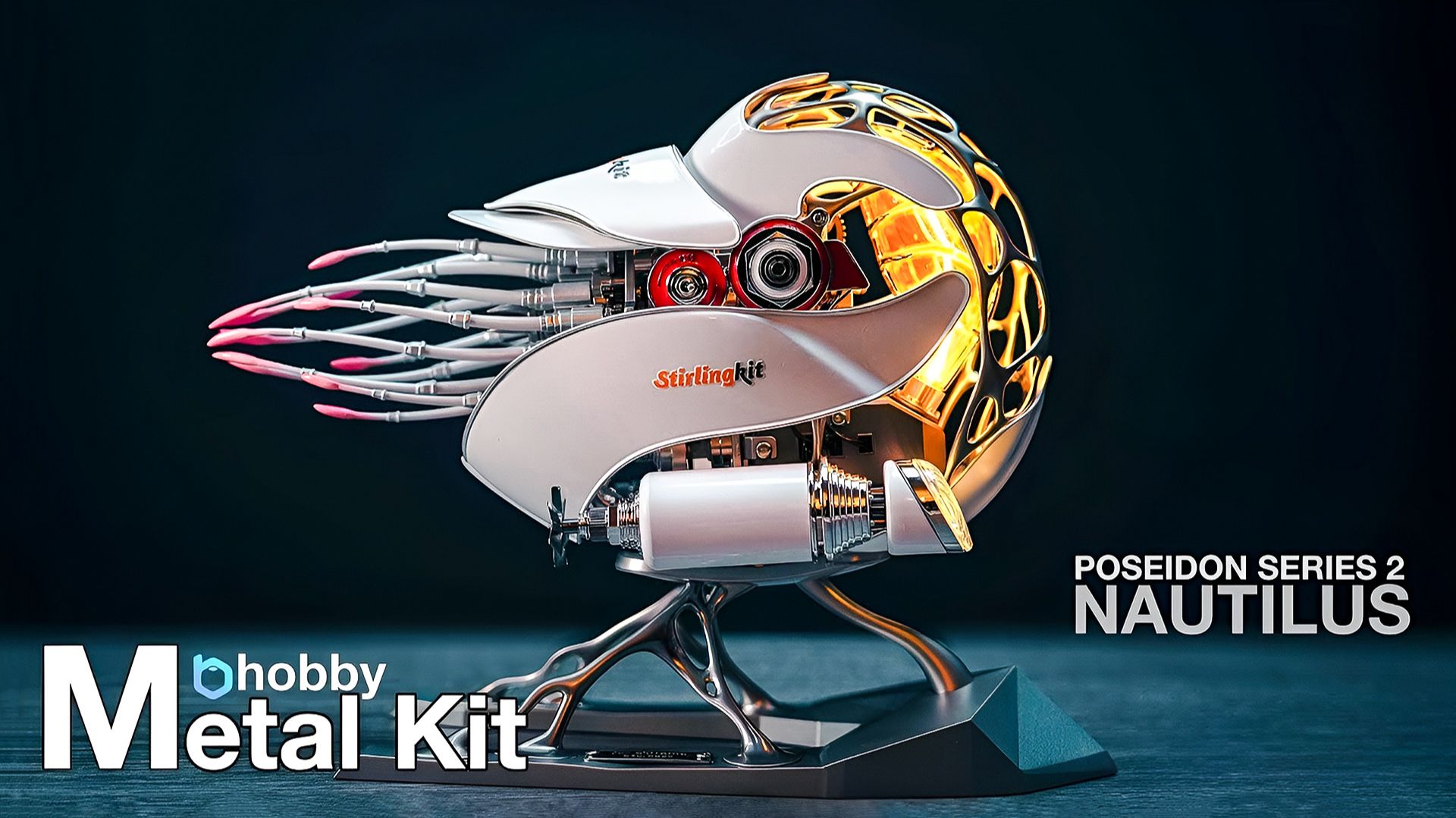 Building a Mechanical Nautilus Poseidon 3D Metal Model Kit смотреть онлайн