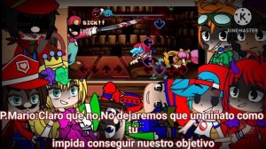 Super Mario Bros y FNF reaccionan a Mario Madness V2parte 6Gacha Club gacha fnf smb
