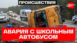 Автобус с детьми перевернулся на трассе – виновница аварии уснула за рулем