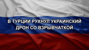 В Турции рухнул украинский дрон со взрывчаткой