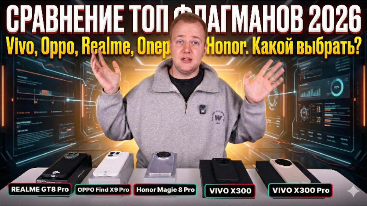 КУПИЛ ВСЕ ФЛАГМАНЫ 2026: Vivo, Oppo, Honor, Realme. Прощай OnePlus. Что оставить себе?