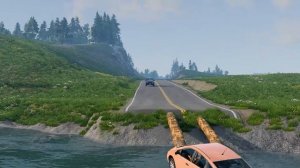 Автомобили против гигантской выпуклости #9 в BeamNG Drive!