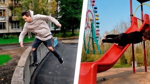 Новый Уровень Паркура / Лучшие Сальто и Фриран от Полянского