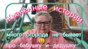 Истории из жизни//бабушка и дедушка//огород
