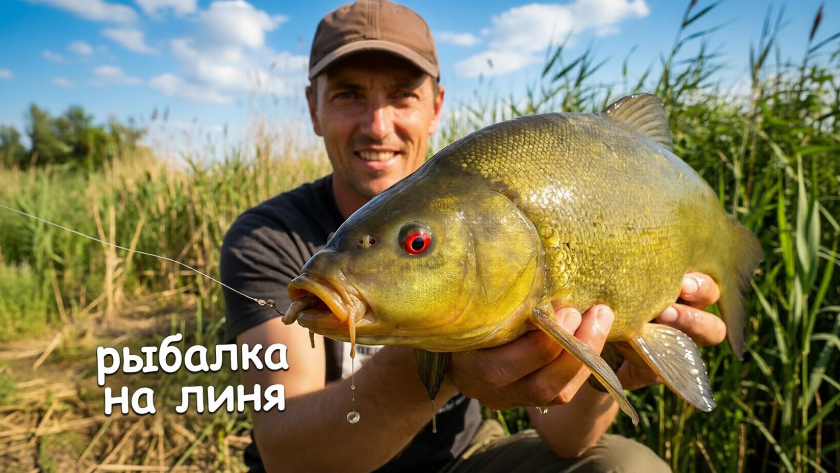 Как поймать линя в камыша? Подготовка места и ловля на поплавок смотреть онлайн