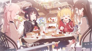 After-School Sweets Club Group Story | Blue Archive | Прохождение сюжета | Без комментариев