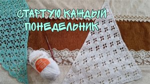 СТАРТУЮ КАЖДЫЙ ПОНЕДЕЛЬНИК |ЛЕТНЯЯ КОСЫНКА КРЮЧКОМ