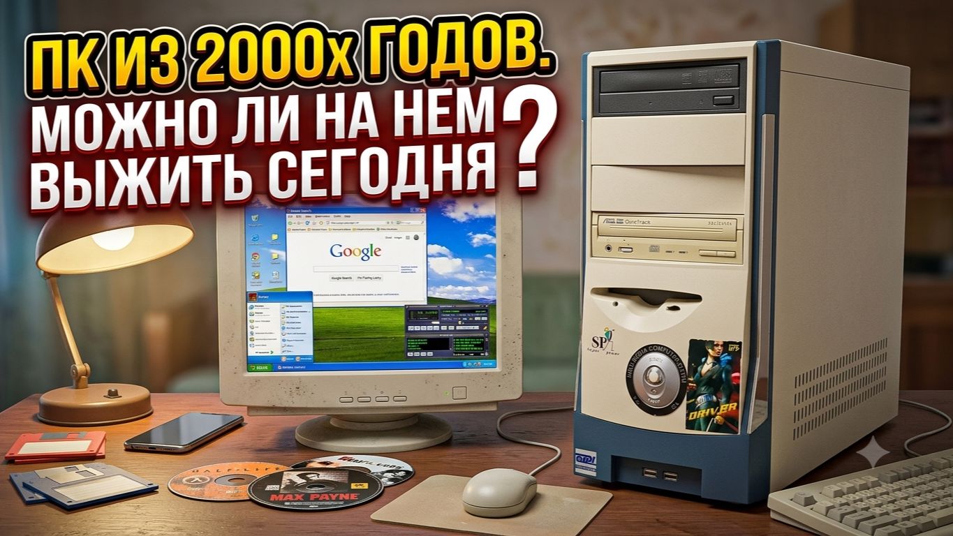 Вышел в интернет с ПК 2000 года на Windows XP! На что он способен? смотреть онлайн