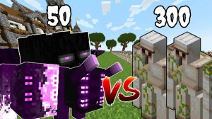 50 Mutants Ravagers vs 300 Iron Golems Minecraft Battles Mod
