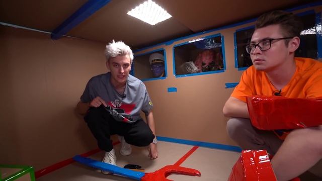 a4 - Подводная КАРТОННАЯ БАЗА Челлендж !