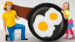 Майя, Маша и Мия учатся выбирать полезный завтрак