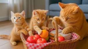 🐾 Мама-кошка подстригает шерсть на ферме и делает тигровую шапку для котят дома🐾🎩🐯