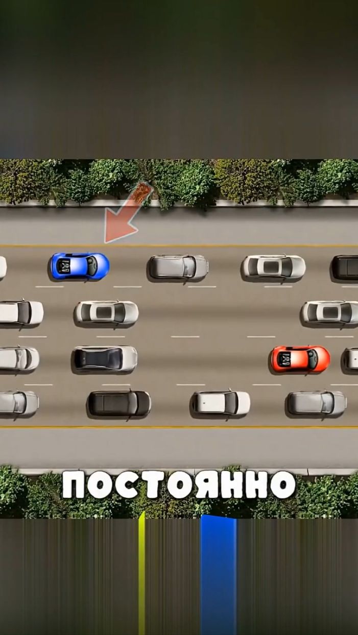Почему в сильных пробках постоянное перестроение часто не даёт выигрыша во времени смотреть онлайн