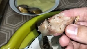 Мукбанг скумбрия с картофельным пюре, овощной салат