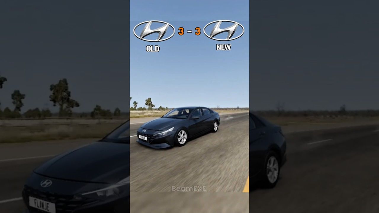 Старая Hyundai Elantra против новой Elantra 🚗💥 Тогда и сейчас #шорты #автомобильные шорты