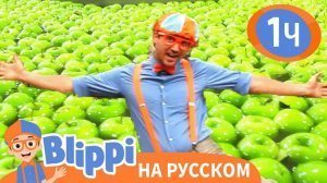 Блиппи на яблочной фабрике _ Изучай этот мир вместе с Блиппи _ Blippi Russian