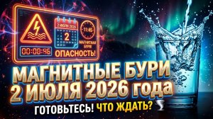 Магнитные бури 2 Июля 2026 года: Прямое попадание солнечной плазмы