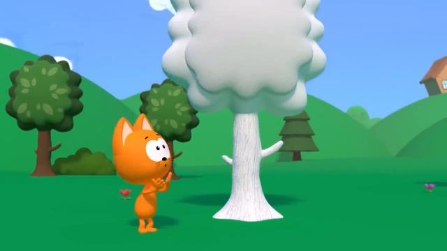 Котэ Геймс - Разноцветные яйца и волшебный паровозик - Игры с котёнком - Мультики