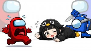 Амонг Ас Мини-крюмейт спасает пингвина Гугугага 🐧😂