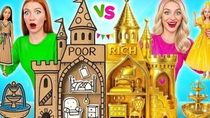 Строим Удивительный Кукольный Домик Дорогой vs Дешевый Челлендж | Смешные Моменты