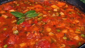 Идеальный густой суп БЕЗ мяса! Секрет арабских шеф-поваров из простой чечевицы и томатов.