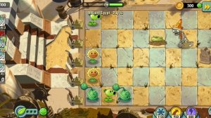 продолжаем проходить игру растения против зомби 2