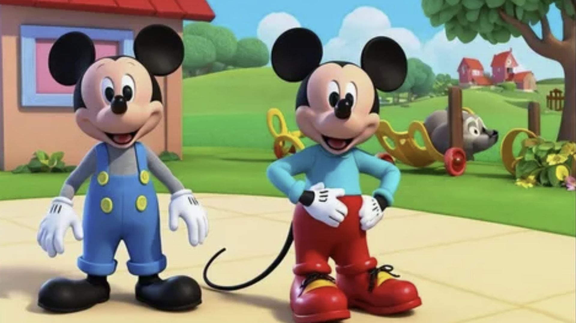 МИККИ МАУС мультик для детей ИГРАЕТ С ПЛУТО СОБИРАЕМ ПАЗЛЫ MICKEY MOUSE