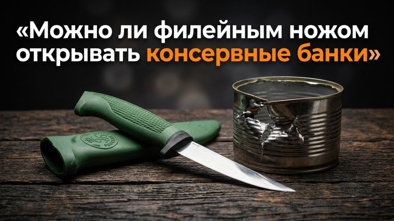 Можно ли филейным ножом открывать консервные банки? Универсальный нож Ёрш смотреть онлайн