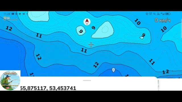 Работа с картой глубин. Как правильно найти место для ловли Берша?