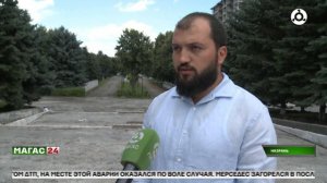 В Назрани приступили к реконструкции Аллеи Победы
