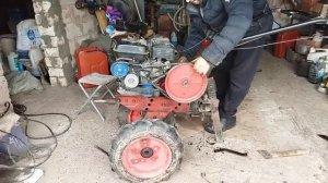 Мотоблок Ока Установил советский редуктор от мотоблока 1985 года
