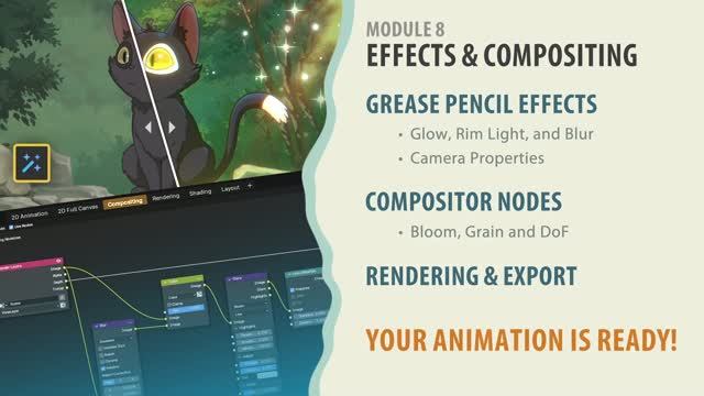 Blender-2D-Animation-Basics-for-Beginner часть 8 смотреть онлайн