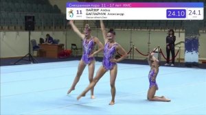 ТР 11-17 лет,Пилюгина Екатерина-Светлакова Полина-Иванова Ксения,МАУ ДО СШ №1,Балансовое упражнение