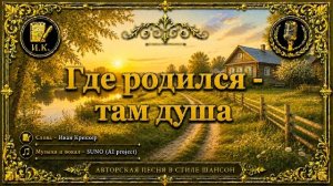 Где родился — там душа 🌿 | Деревенский шансон | Авторская песня | Иван Креккер