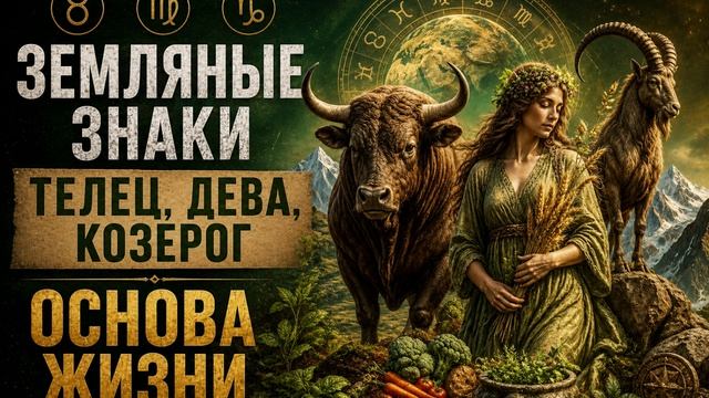 🌍 Земляные знаки — Телец, Дева, Козерог. Основа жизни. смотреть онлайн